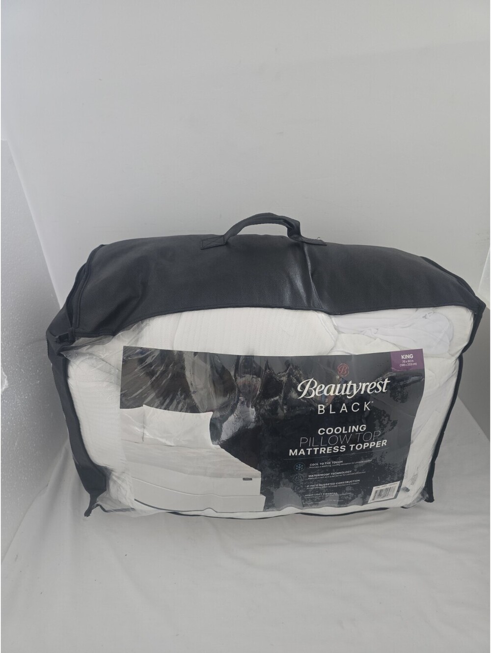 Beautyrest Black Cooling Pillow Top Mattress Topper- King size